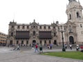 ArchbishopÃ¢â¬â¢s palace in Lima downtown Royalty Free Stock Photo